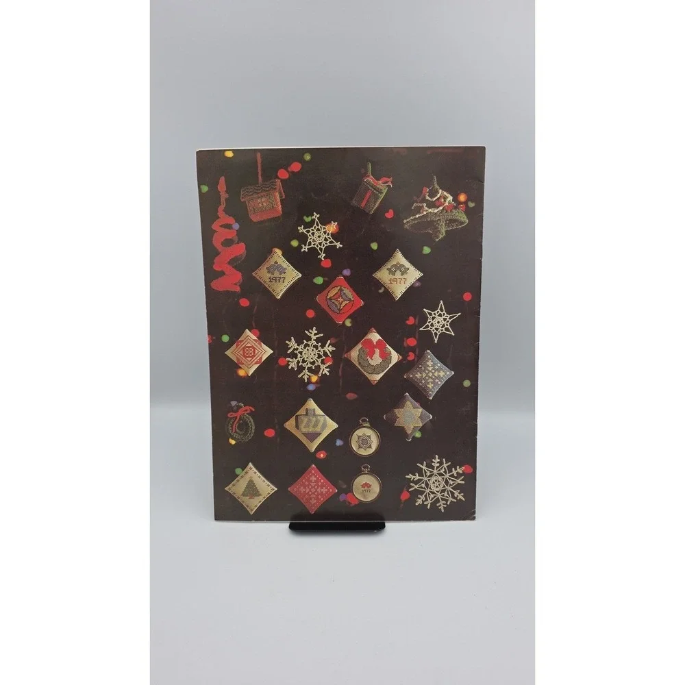 Holiday Ornaments 1977 Leaflet 107 Knit Crochet CrossStitch Needlepoint Patterns